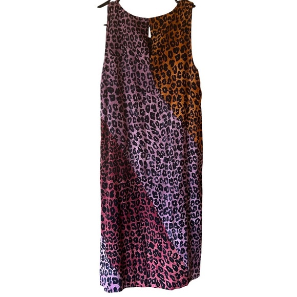 Maeve by Anthropologie | Wynn Dress Purple Leopard Print, Size Small - Picture 3 of 5